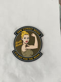 Battle Barbie 4" PVC Patch