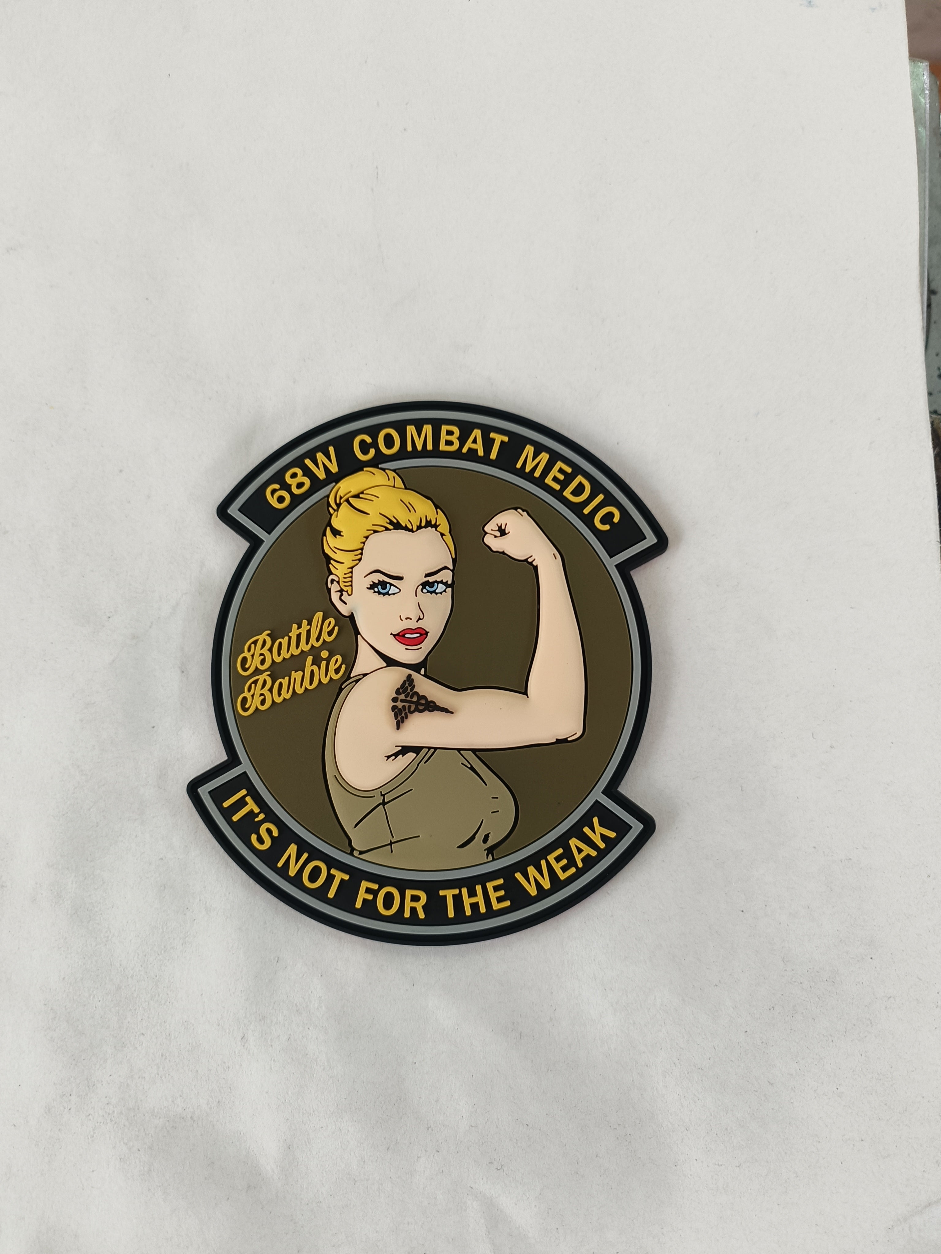Battle Barbie 4" PVC Patch