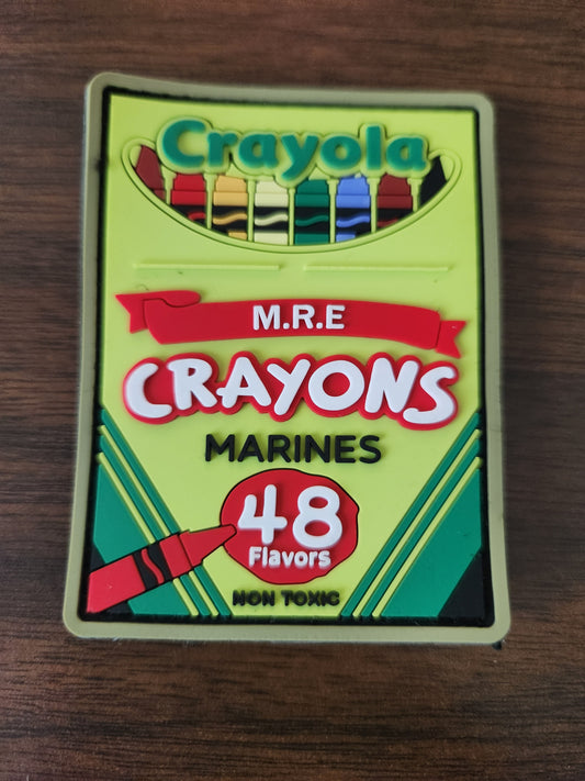 Marines Crayon PVC Patch