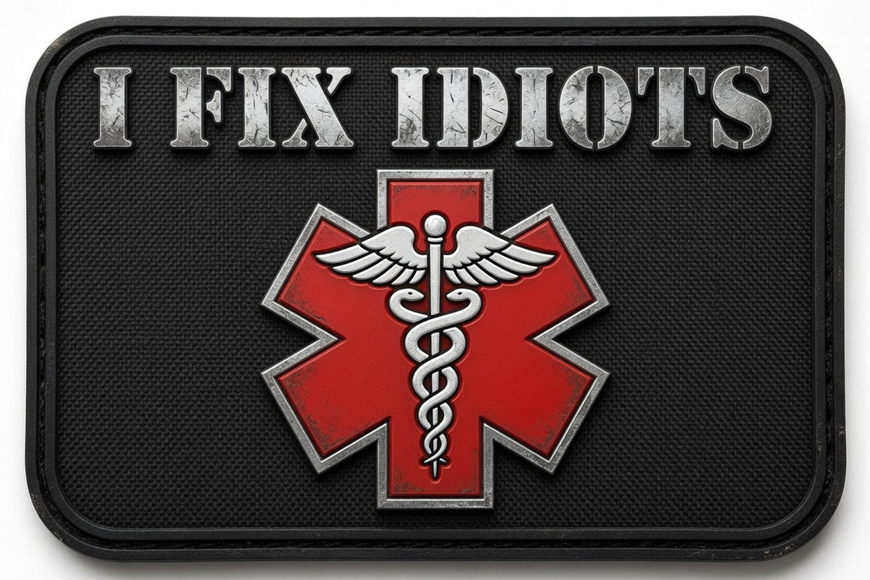 I FIX IDIOTS PVC Patch