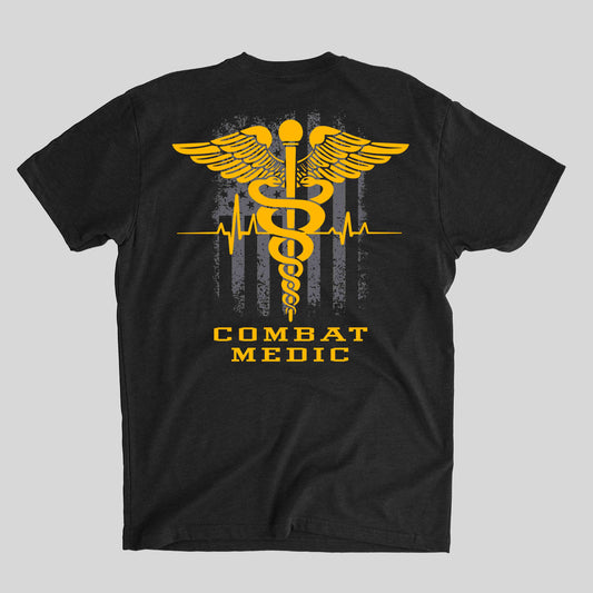 Combat Medic Badge Black T-shirt