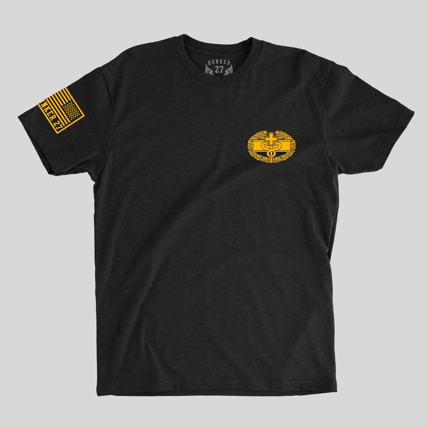 Combat Medic Badge Black T-shirt