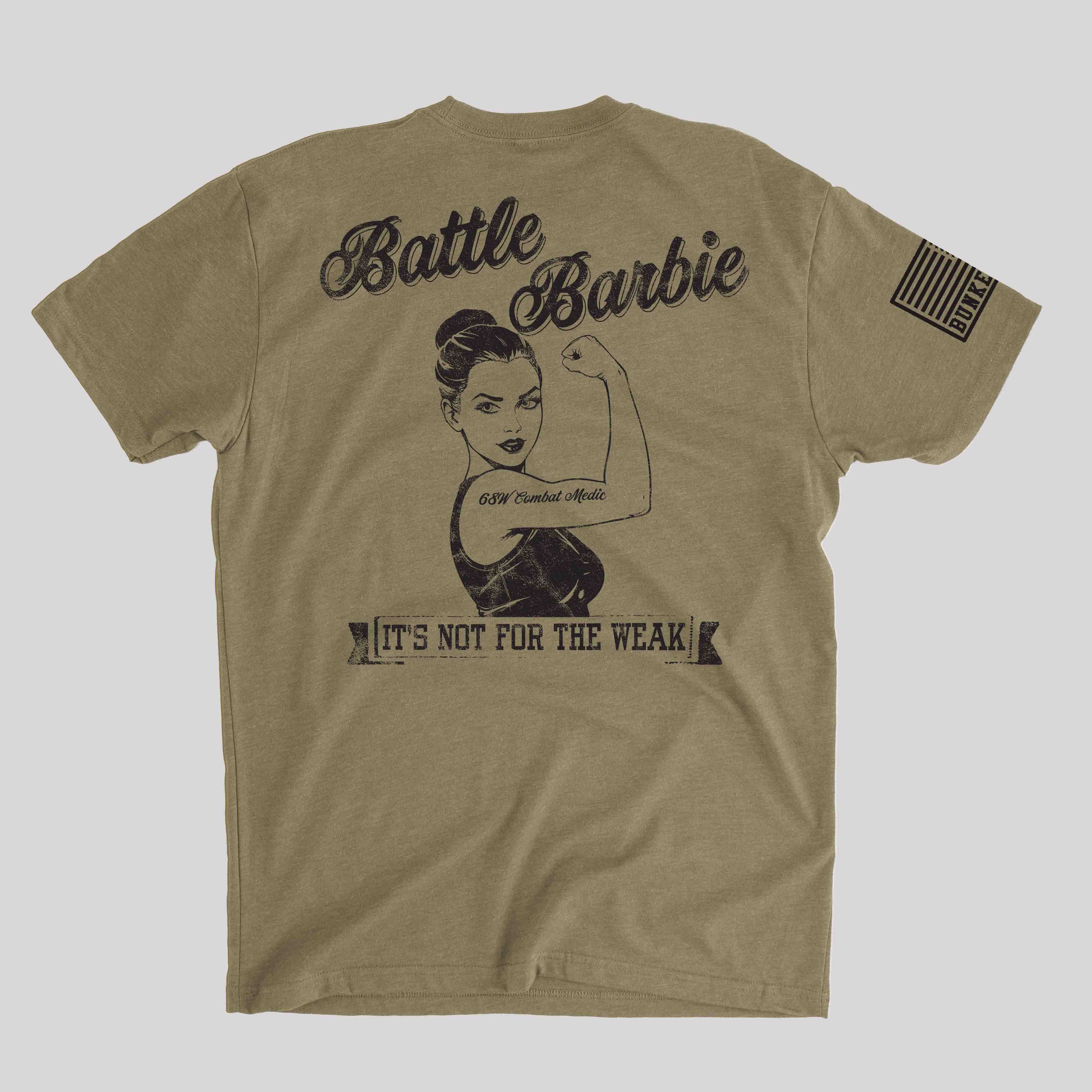 Battle Barbie Coyote Brown T-shirt