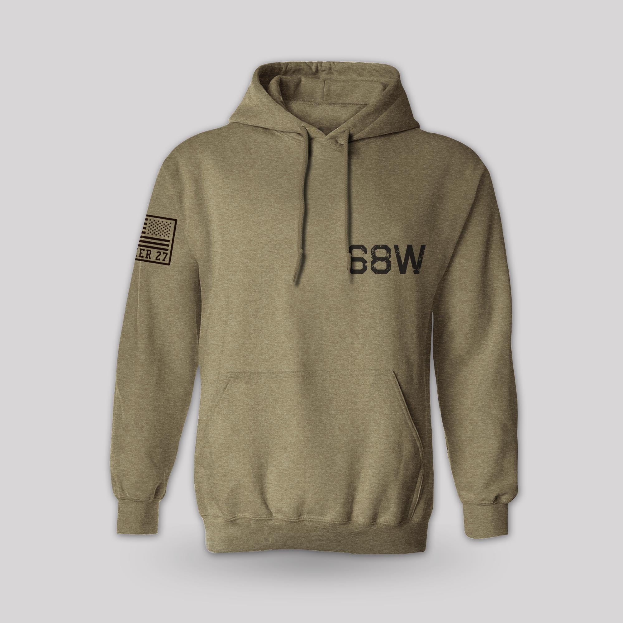Combat Medic 68W Coyote Brown Hoodie