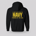 Forged By The Sea Black Hoodie