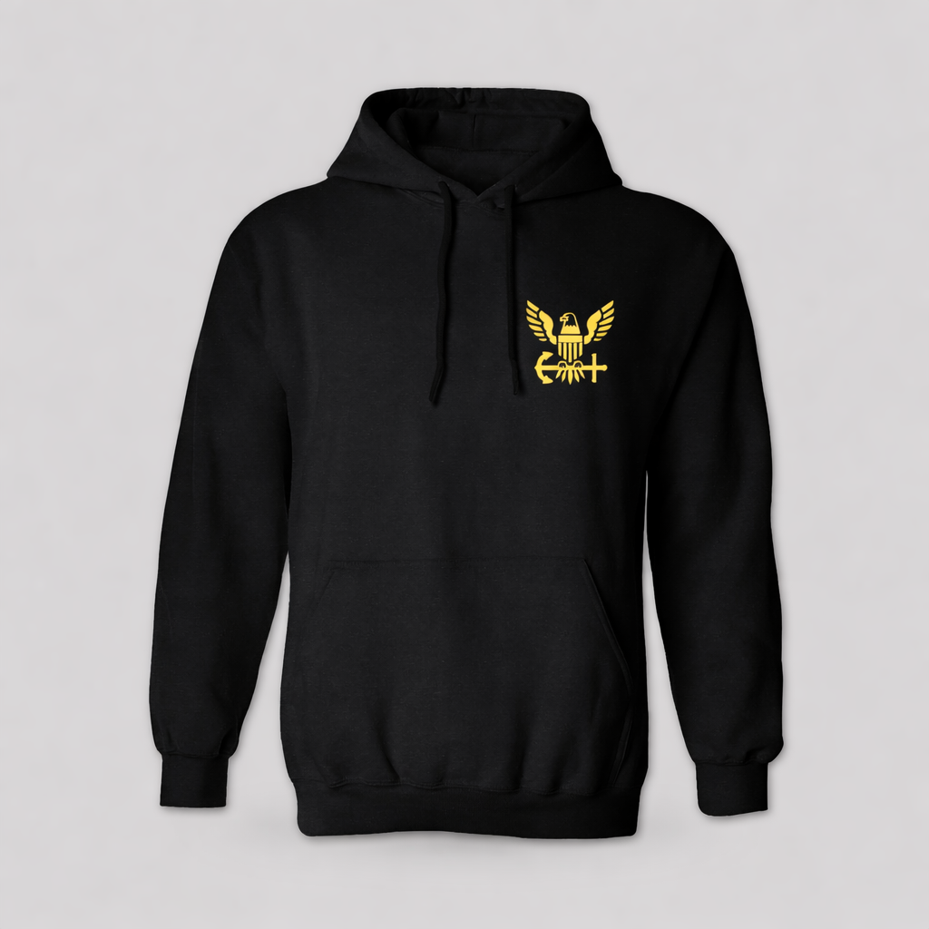Forged By The Sea Black Hoodie