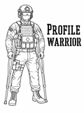 Profile Warrior Sticker