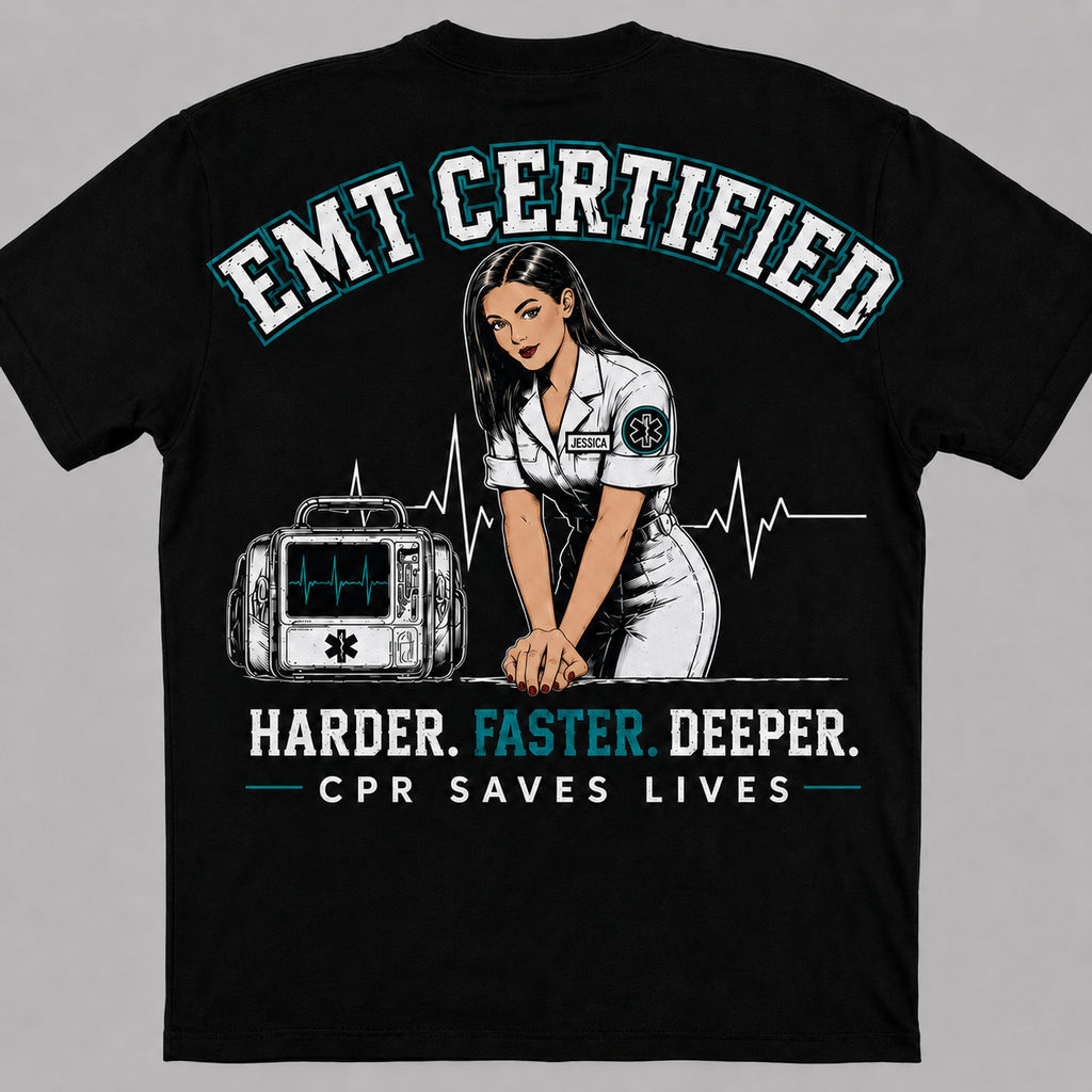 EMT Certified T-shirt Black