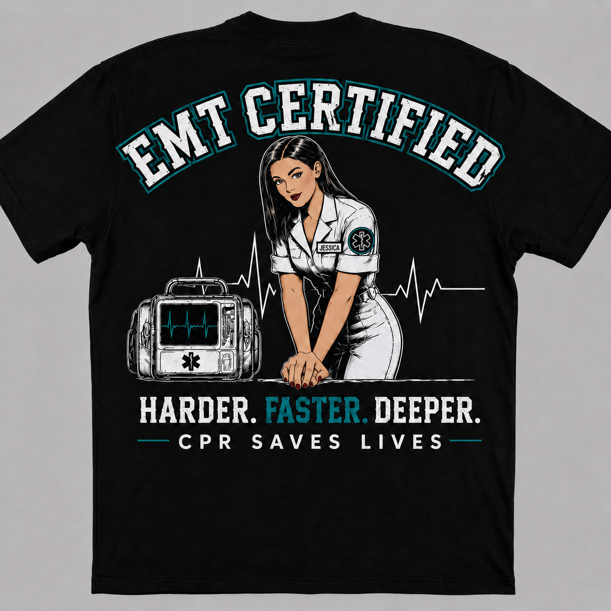 EMT Certified T-shirt Black