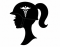 Barbie Medic Sticker (Black)