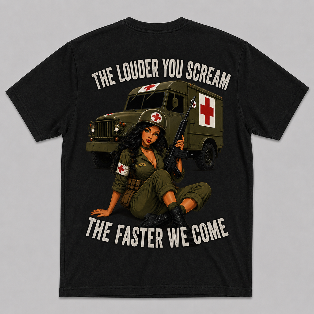 Louder You Scream T-shirt Black