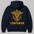 Navy Corpsman Anchor Navy Blue Hoodie