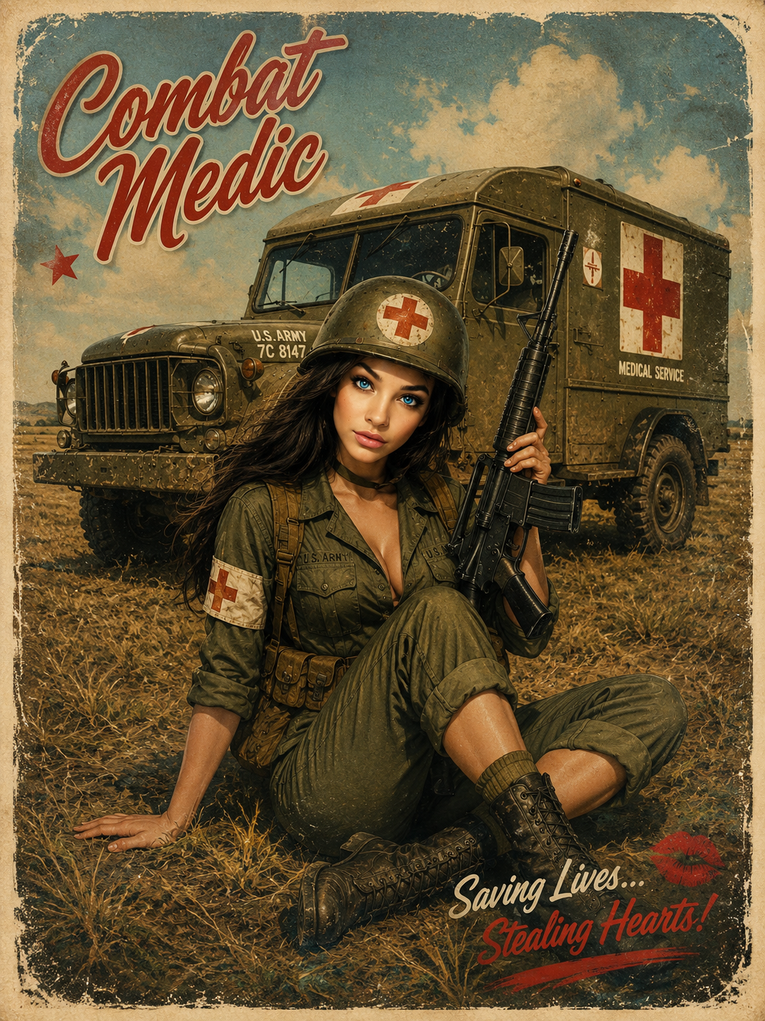 Combat Medic Saving Lives Patch