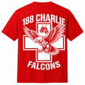 188 Charlie Falcons Red Dri-fit T-shirt
