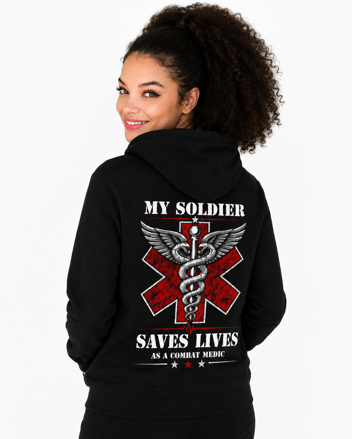 My Soldier Saves Lives Hoodie