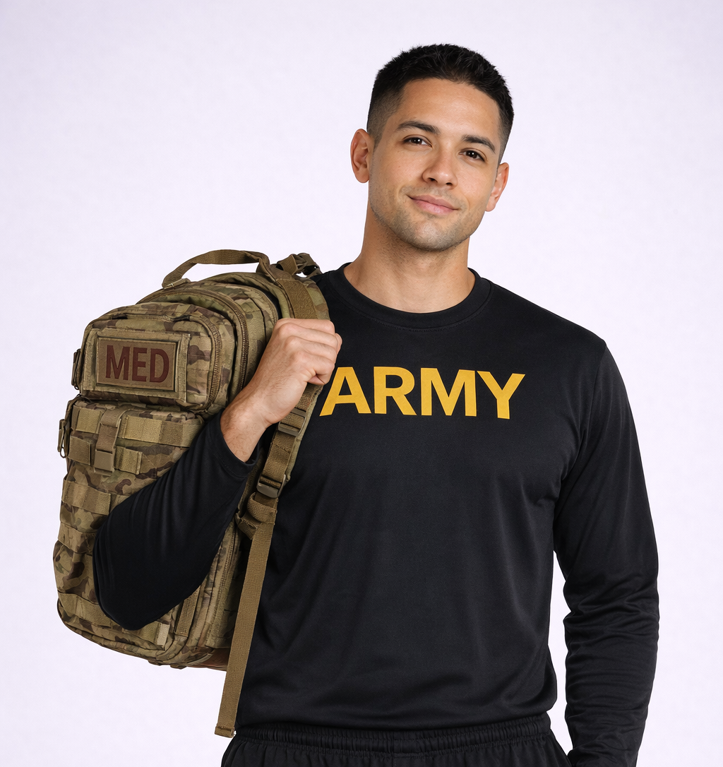 Long Sleeve Army PT Shirt