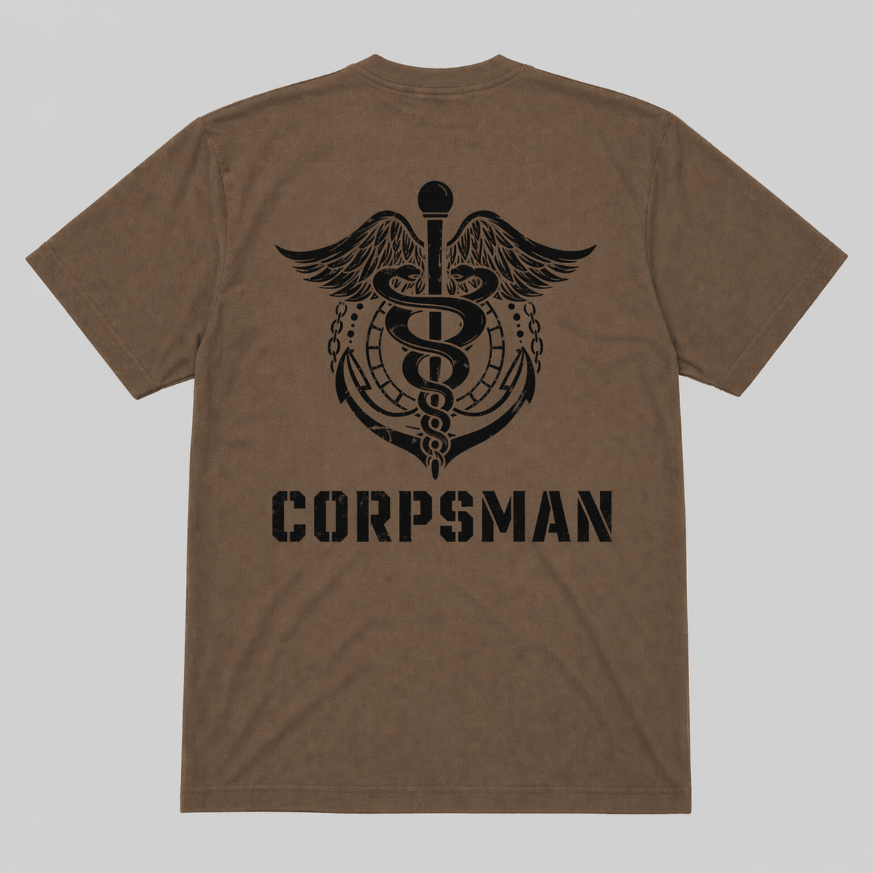 Navy Corpsman Anchor Coyote Type III T-shirt