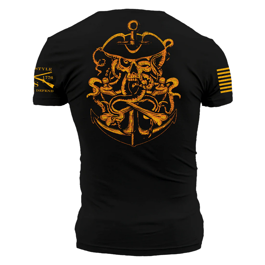 Grunt Style USN Men's Ghost Pirate T-shirt