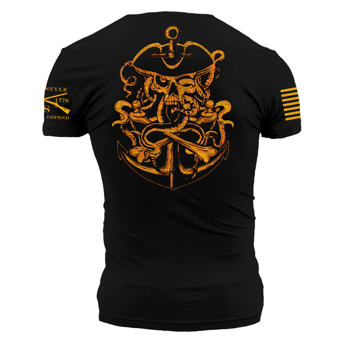 Grunt Style USN Men's Ghost Pirate T-shirt