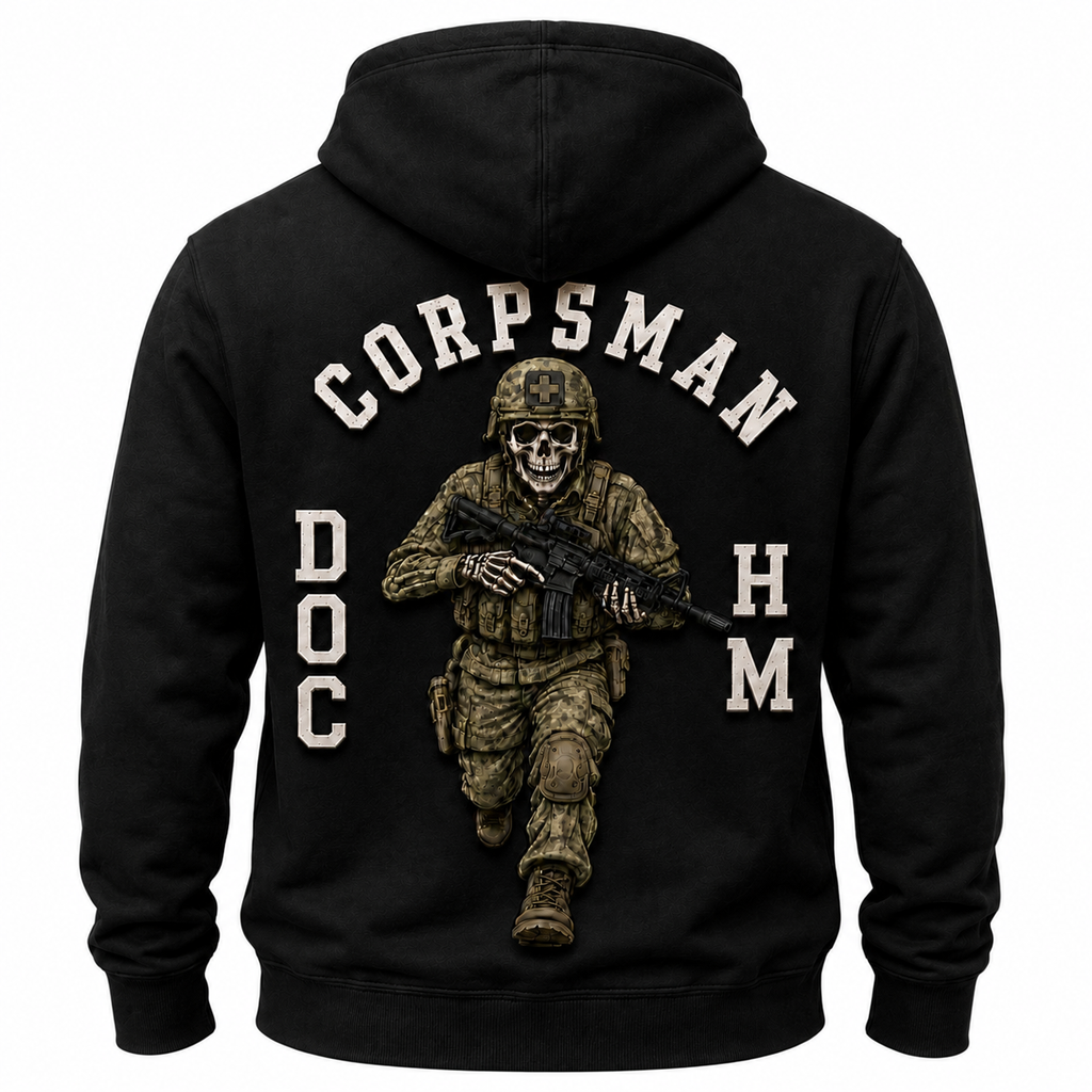 Corpsman HM DOC Black Hoodie