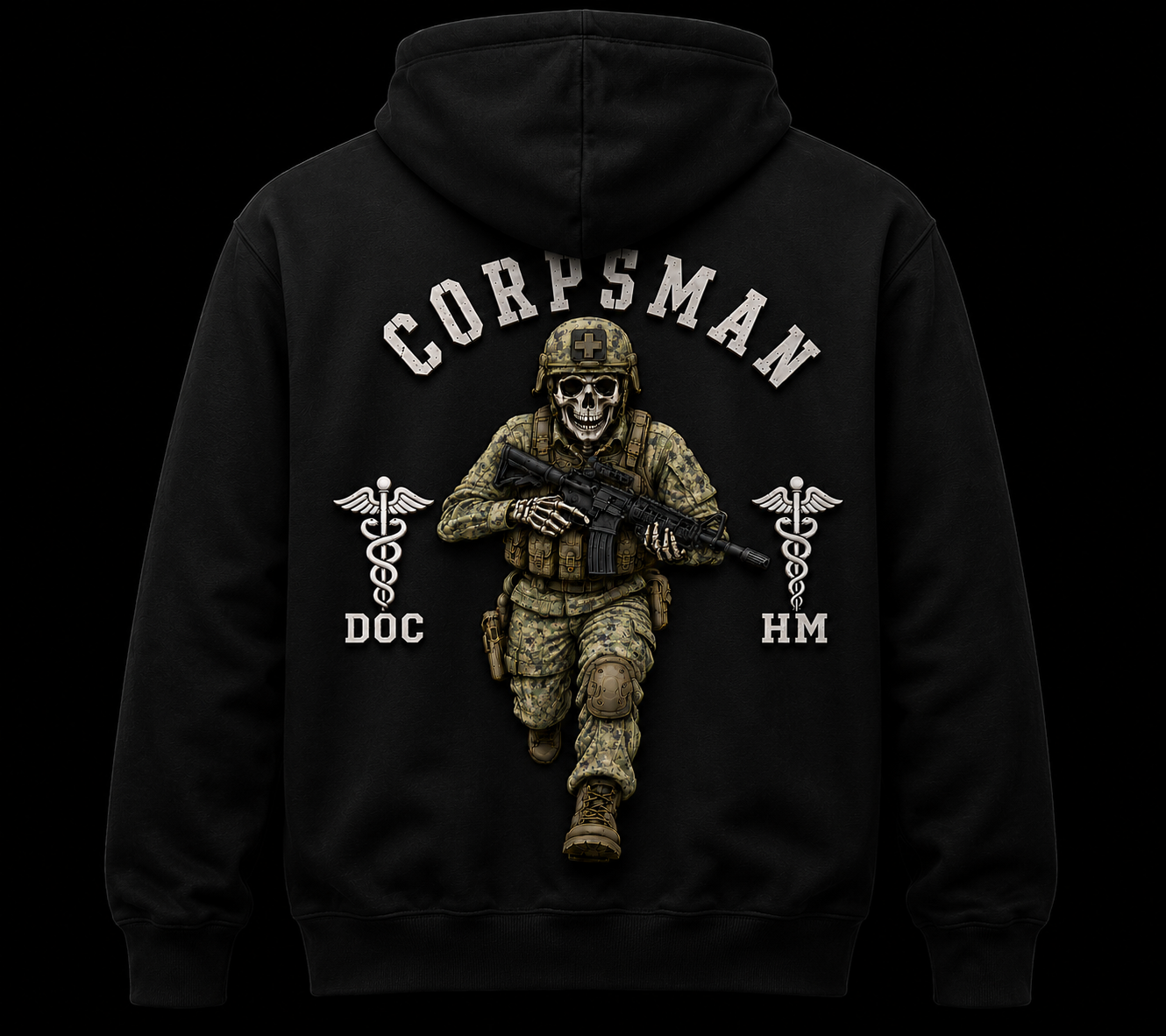 Corpsman HM DOC Black Hoodie