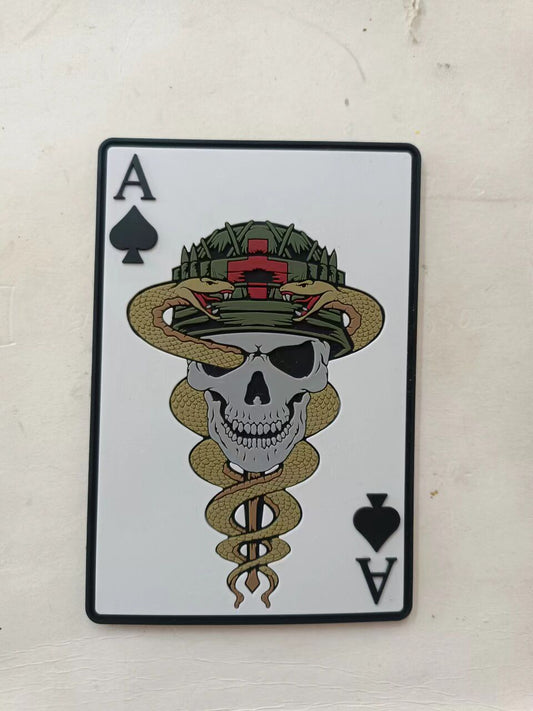Medical Ace of Spades Glow-in-Dark PVC Patch