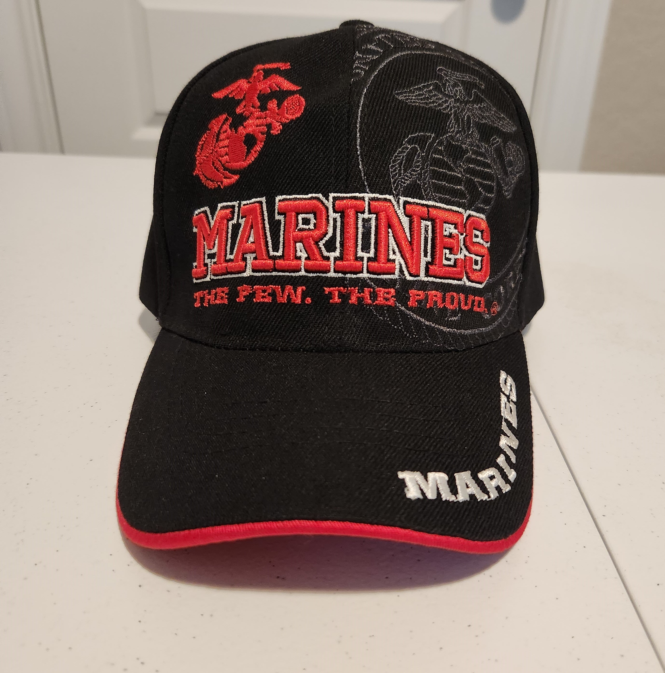 Marines Red Black Hat